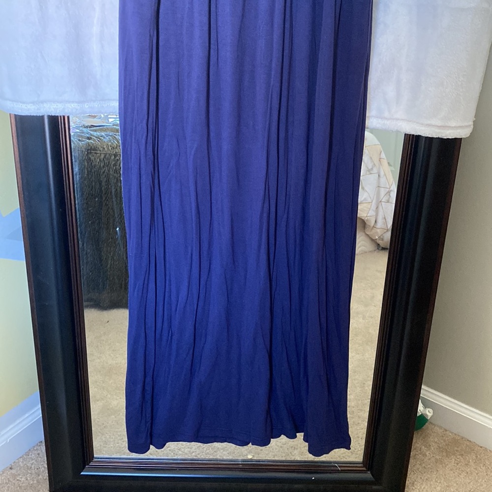 NWOT NAVY BLUE LONG DRESS - Picture 2 of 4